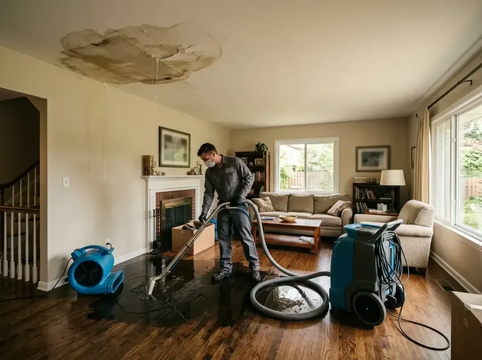 attic-pipe-burst-ceiling-drip-008 — frequently asked questions, Water Damage Restoration & Carpet Care in Williston, ND